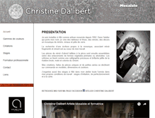 Tablet Screenshot of christinedalibert.com